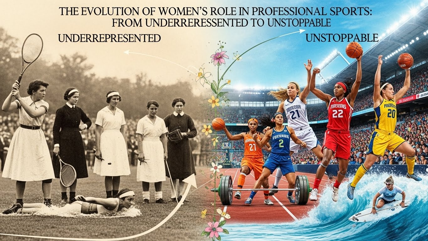 “The Evolution of Women’s Role in Professional Sports: From Underrepresented to Unstoppable”