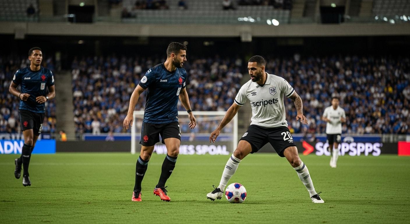 Editorial composite of PWHL finals broadcast with Scripps Sports branding and Brazilian audience context.