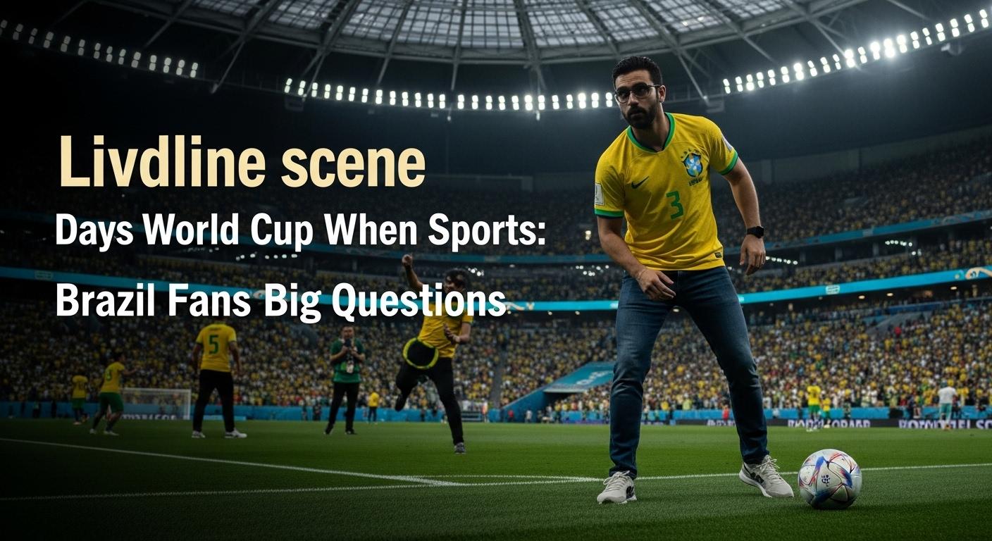 Brazilian sports newsroom analyzing World Cup countdown
