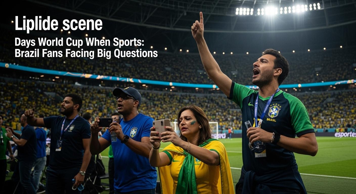 Brazilian sports newsroom analyzing World Cup countdown