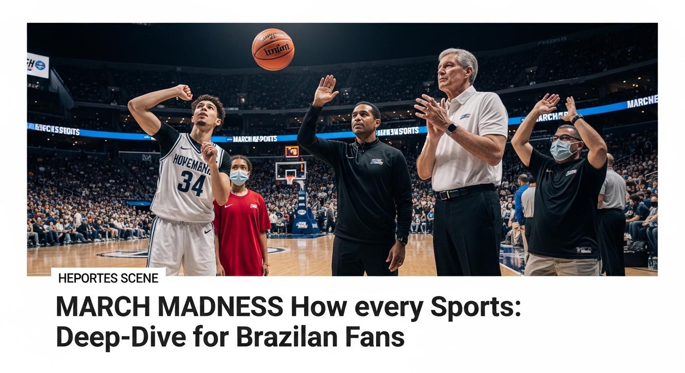Brazilian-focused analysis of March Madness 2026.
