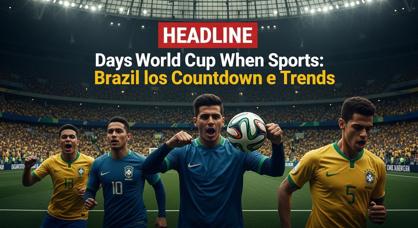 Brasilian sports editor study countdown to World Cup with data charts and flag colors
