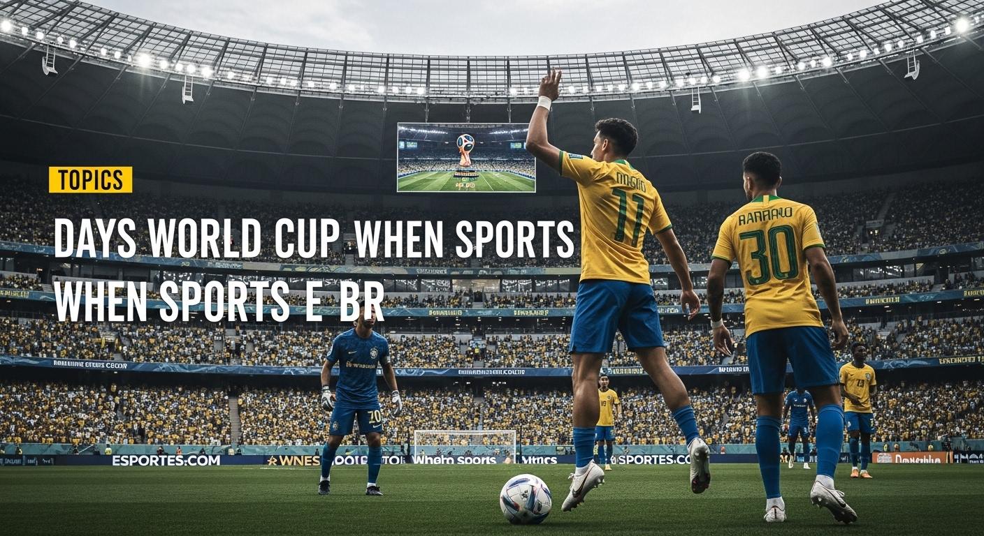 Editorial desk with Brazil flag and World Cup visuals, representing in-depth sports analysis.