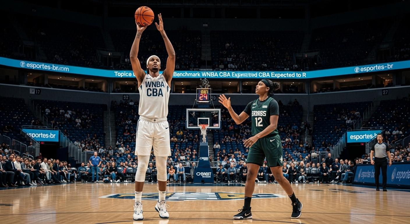 WNBA negotiation scene with players and executives at a conference table