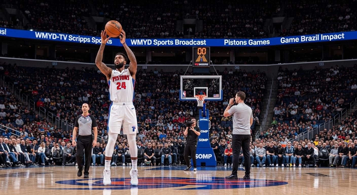 Detroit Pistons broadcast on WMYD-TV Scripps Sports with Brazilian fans